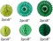 Honeycomb Ball Fans Wall Decorations(Green Kit)7.87 x 4.57 x 1.65 inches